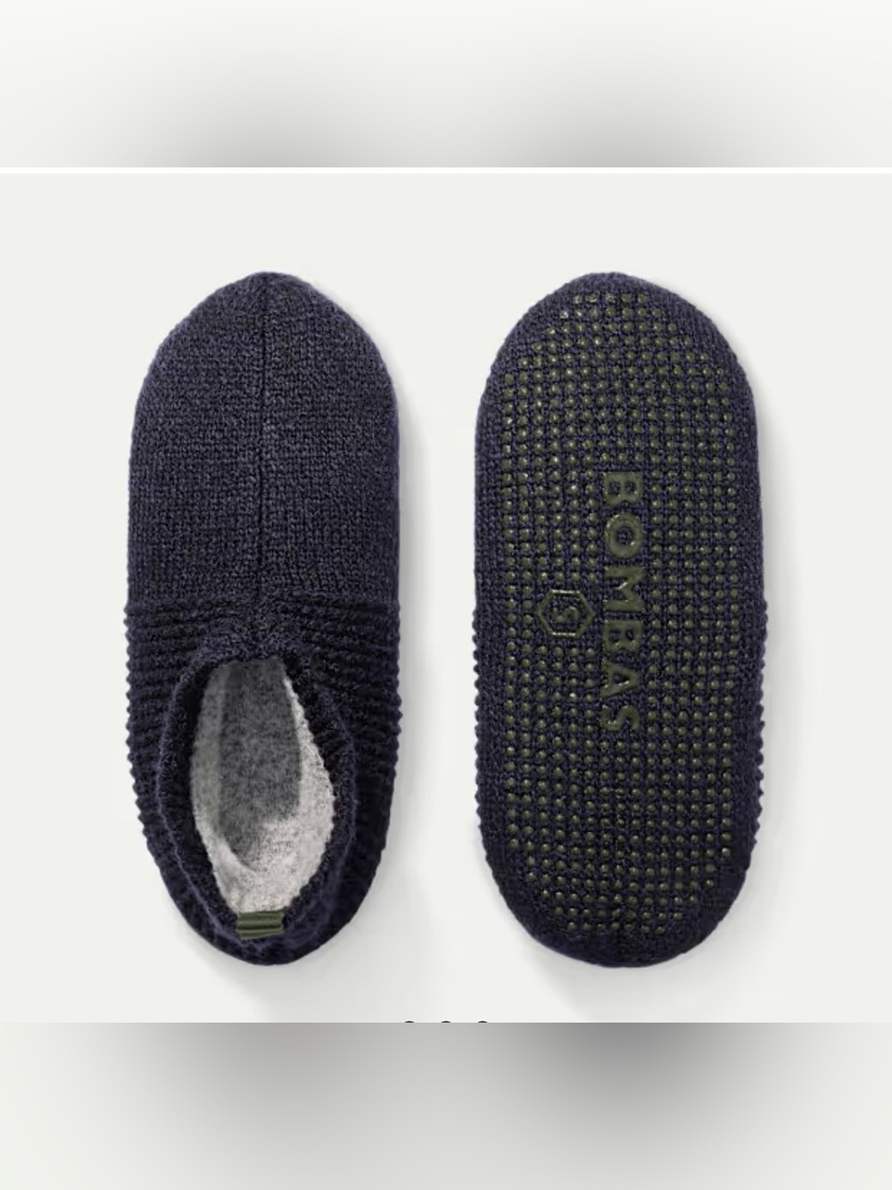 Bombas Men's Gripper Slipper Navy L 10-12.5
